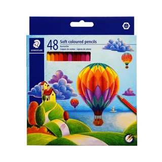 مدادرنگی 48 رنگ جعبه مقوایی سافت استدلر مدل 143 CD36 LI