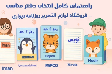 راهنمای کامل انتخاب دفتر مناسب برای مدرسه، طراحی و زبان | فروشگاه ایرانیان