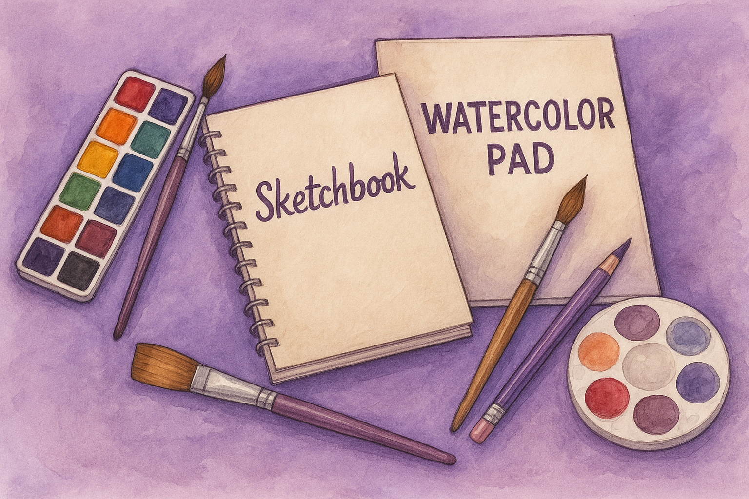 راهنمای کامل خرید دفتر طراحی و دفتر آبرنگ | بررسی برندهای مدیر، نویس و A.T