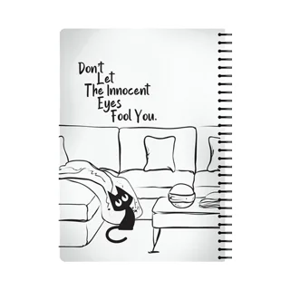 دفتر 100 برگ B5 بلک اند وایت پاپکو papco