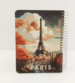 دفتر یادداشت 200 برگ خط دار طلاکوب مدیر طرح پاریس