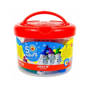 خمیر بازی آریا مدل سطلی 5 رنگ