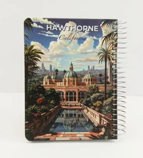 دفتر یادداشت 200 برگ خط دار طلاکوب مدیر طرح هاوثورن کالیفرنیا