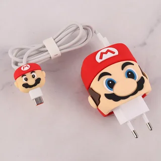 ست محافظ کابل و کلگی شارژر شیائومی 33 وات طرح ماریو